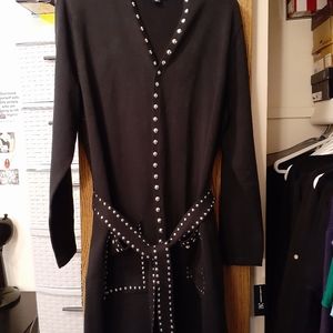 Studded Black Cardigen Sweater